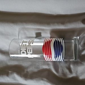 Vintage Diet Pepsi One Calorie Logo Tall Glass‎ Tumbler